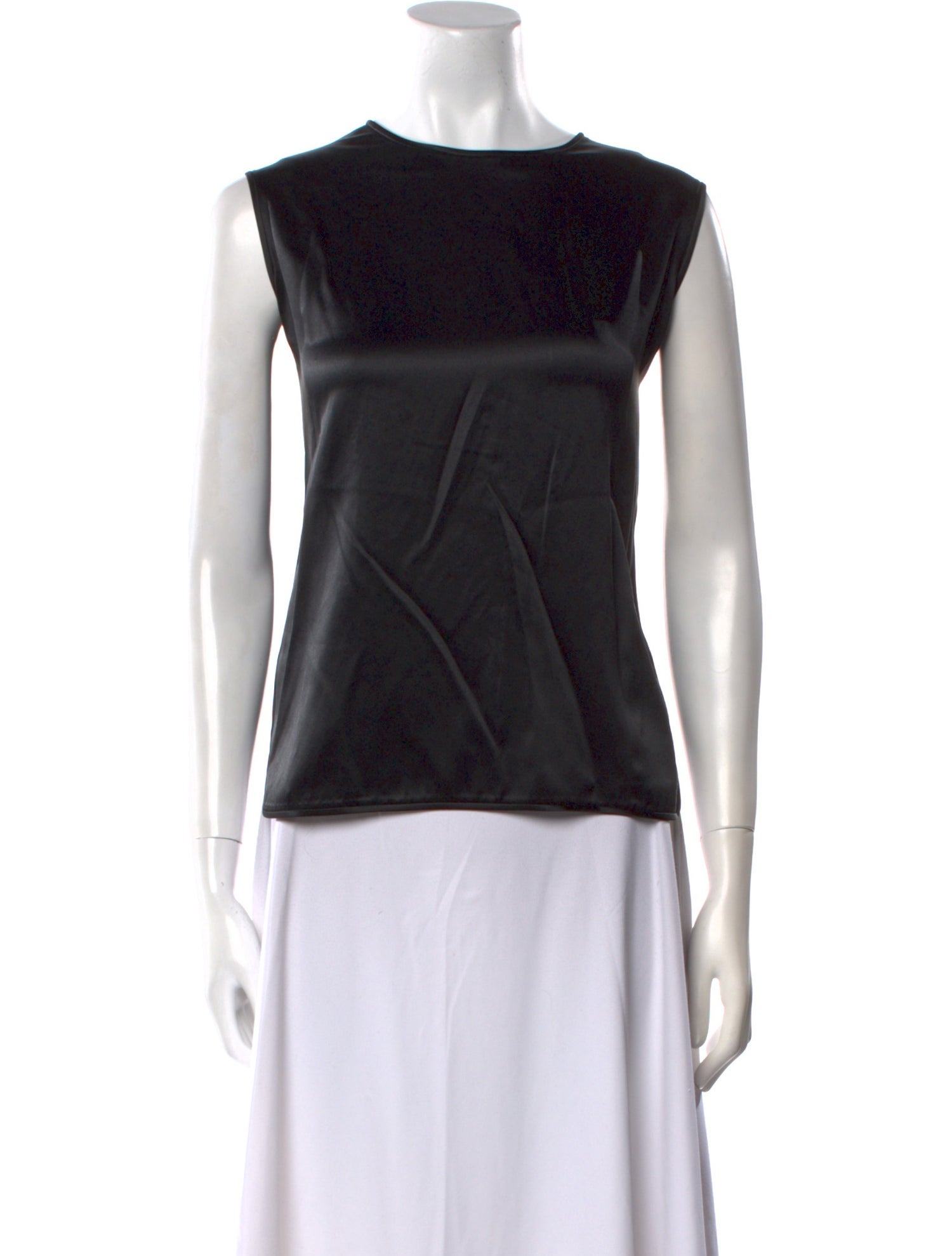 Saks Fifth Avenue Silk Bateau Neckline Top