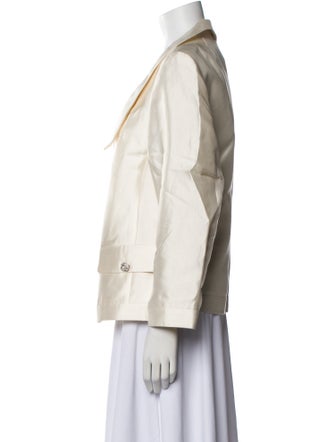 Saks Fifth Avenue Satin Striped Evening Jacket