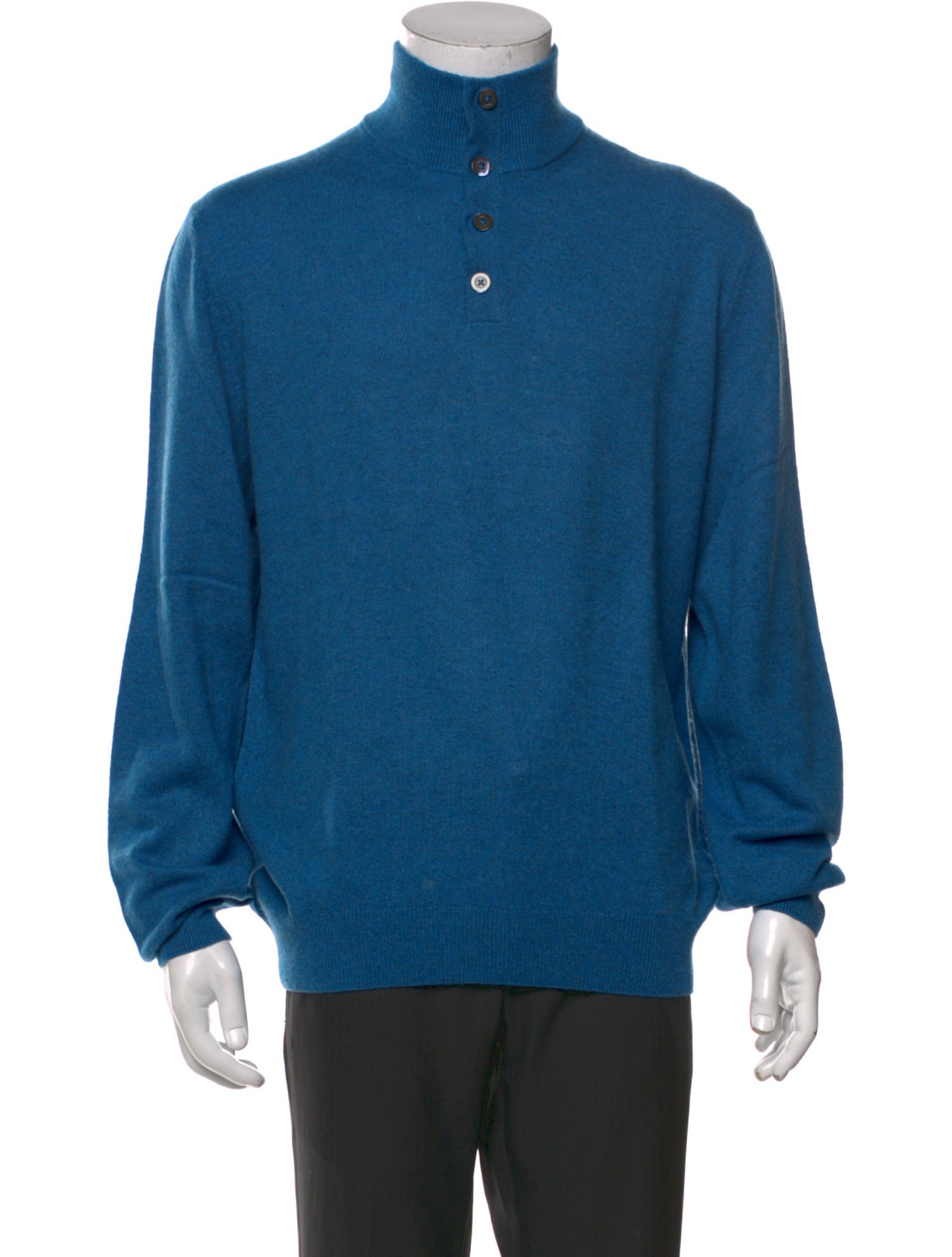 Saks Fifth Avenue Cashmere Turtleneck Polo Sweater