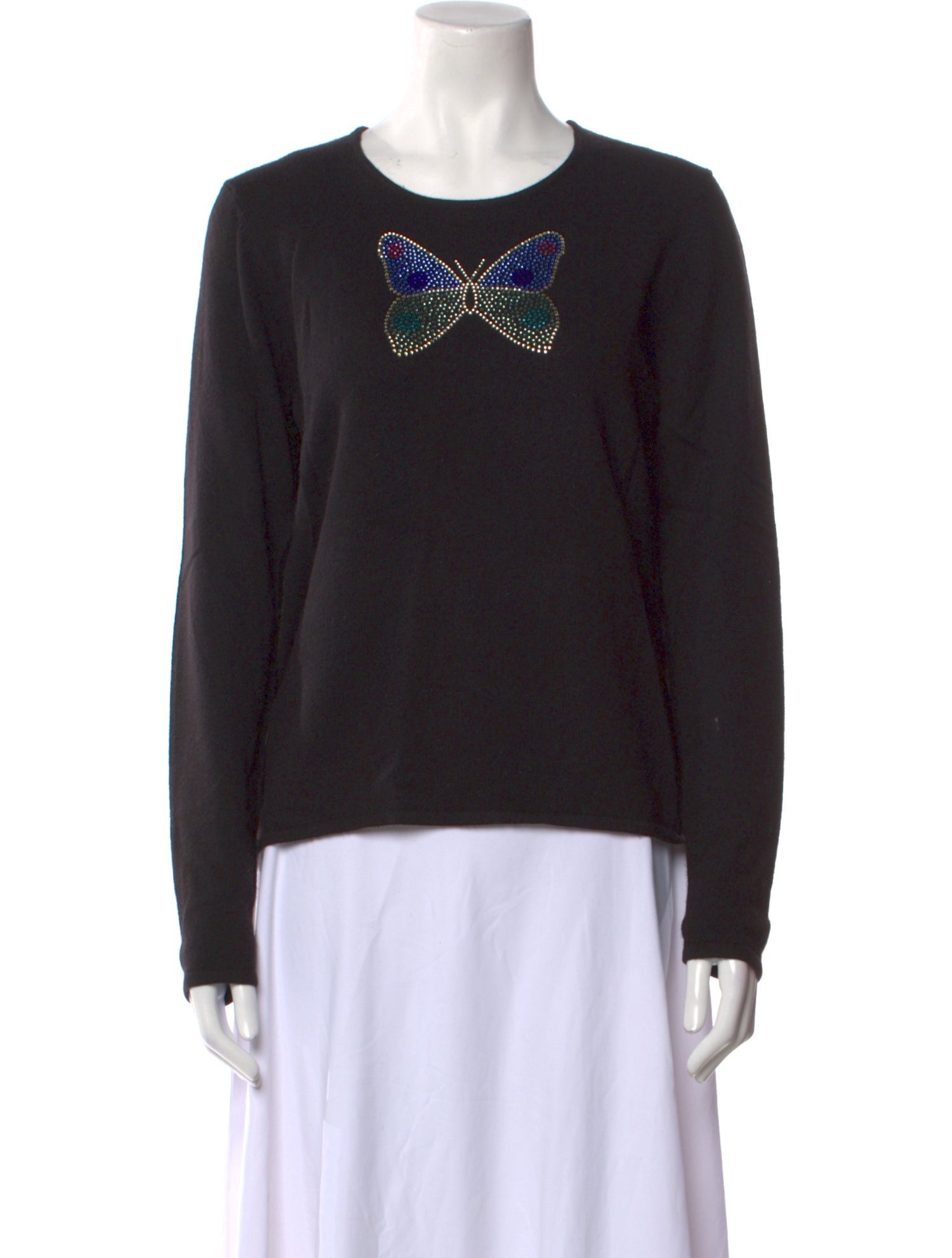 Saks Fifth Avenue Cashmere Graphic Print Sweater