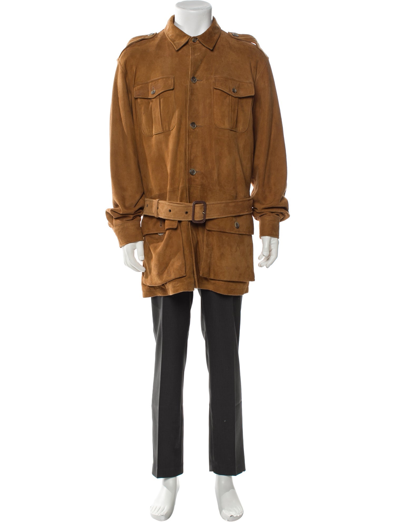 Saks Fifth Avenue Leather Utility Jacket