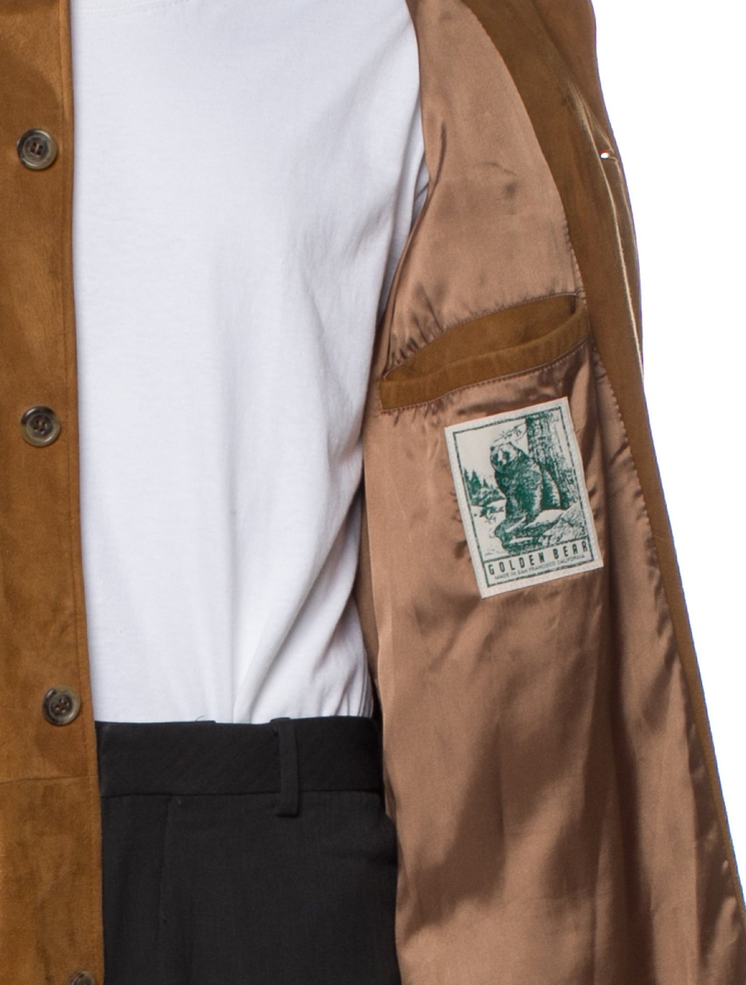 Saks Fifth Avenue Leather Utility Jacket