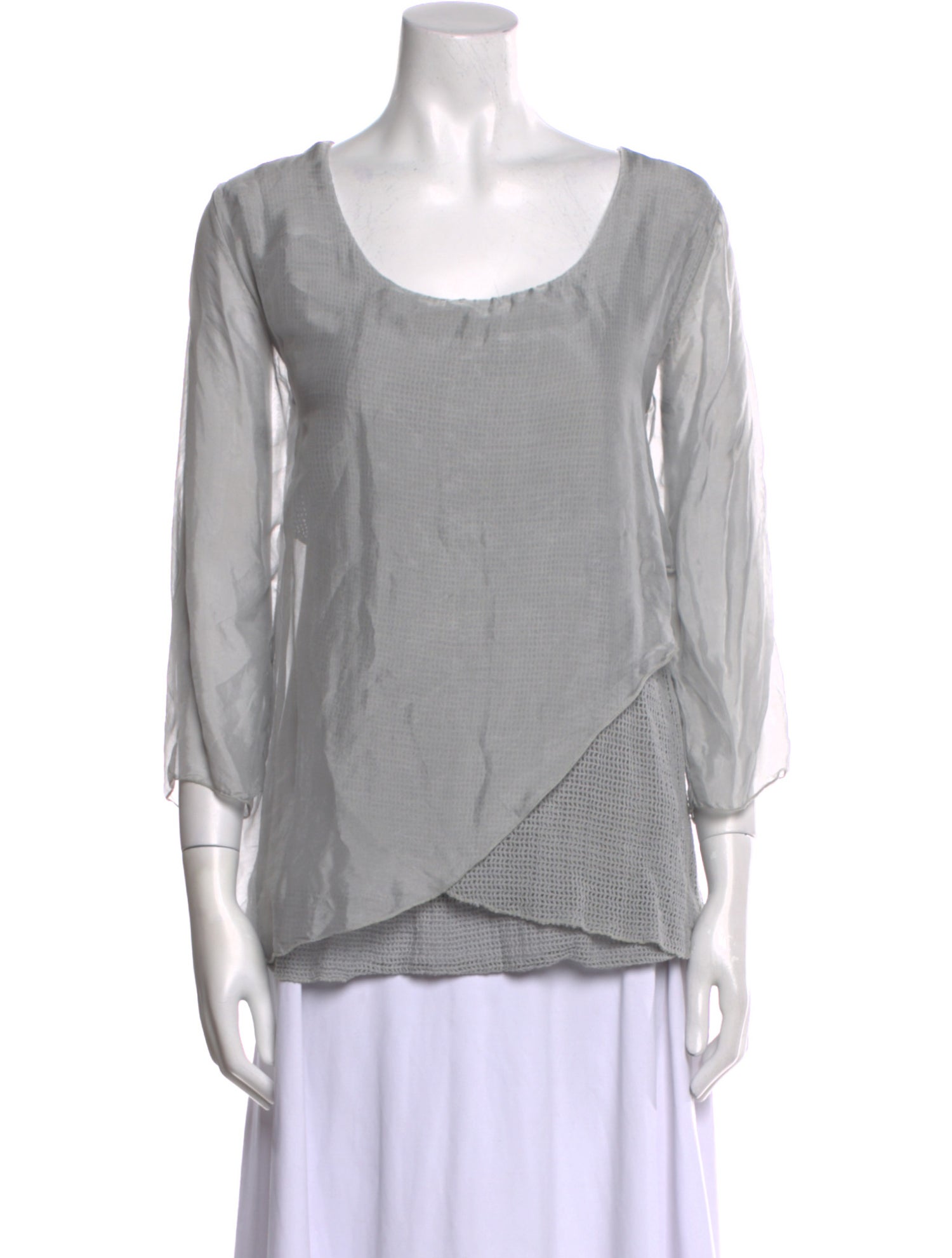 Saks Fifth Avenue Silk Scoop Neck Blouse