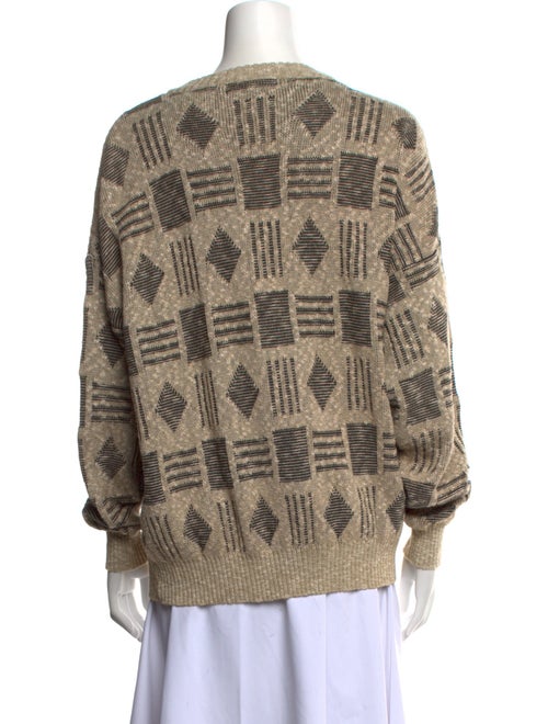 Saks Fifth Avenue Printed Scoop Neck Sweater