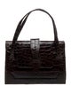 Saks Fifth Avenue Embossed Leather Top Handle Bag