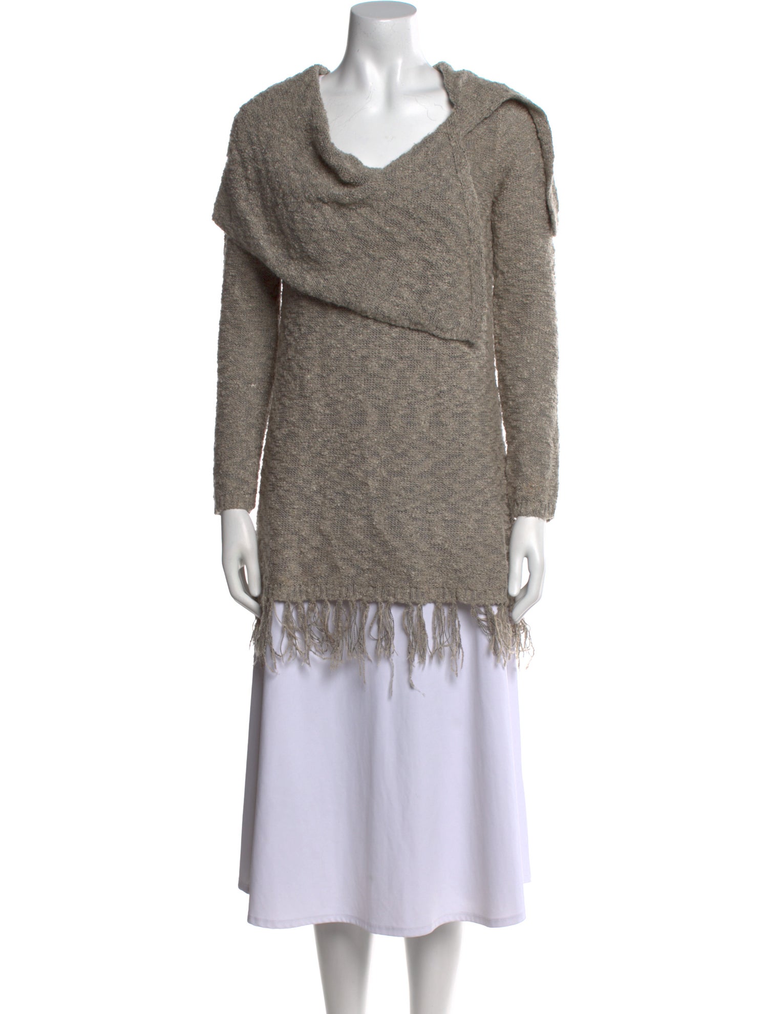 Saks Fifth Avenue Cowl Neck Long Sleeve Tunic