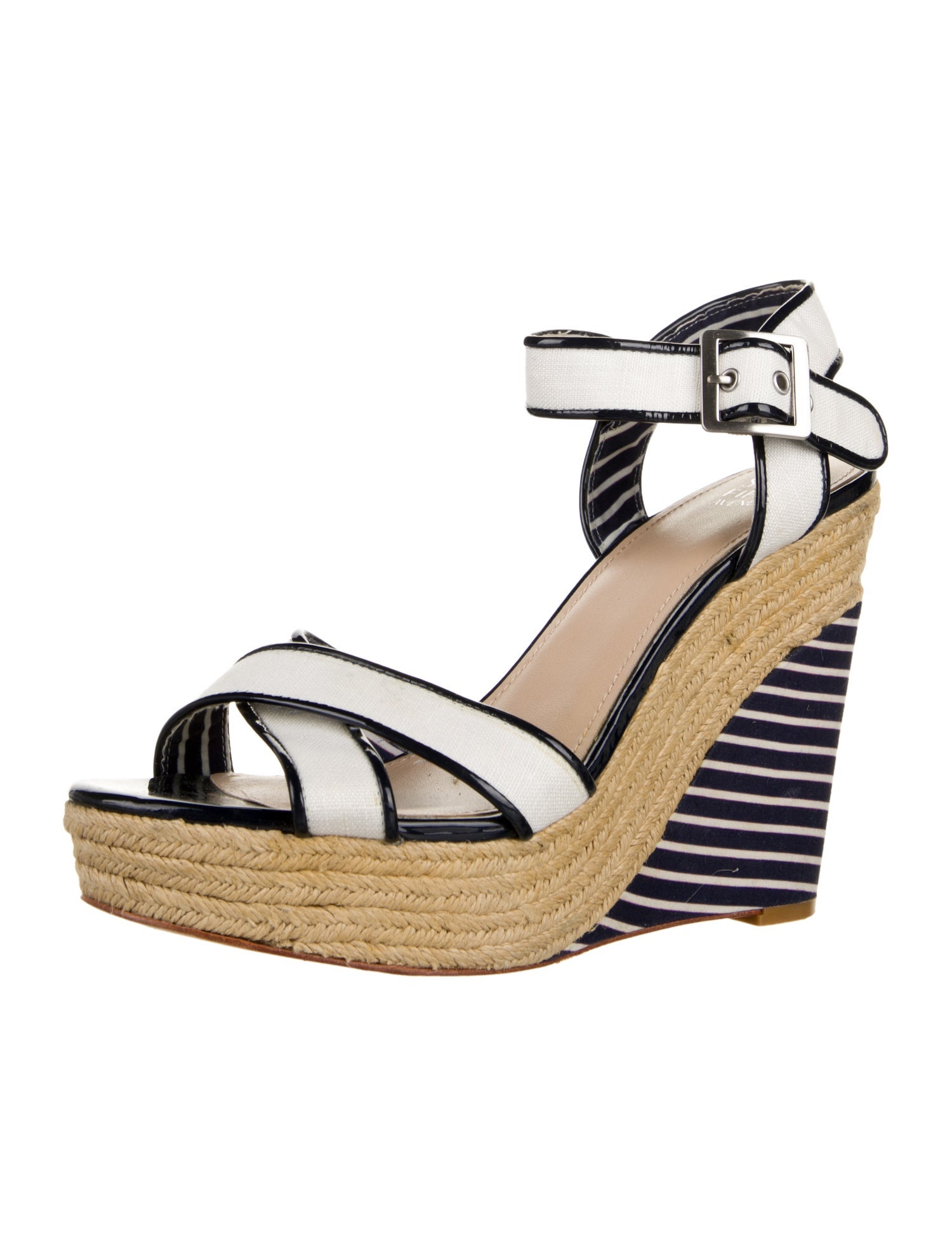 Saks Fifth Avenue Patent Leather Printed Espadrilles