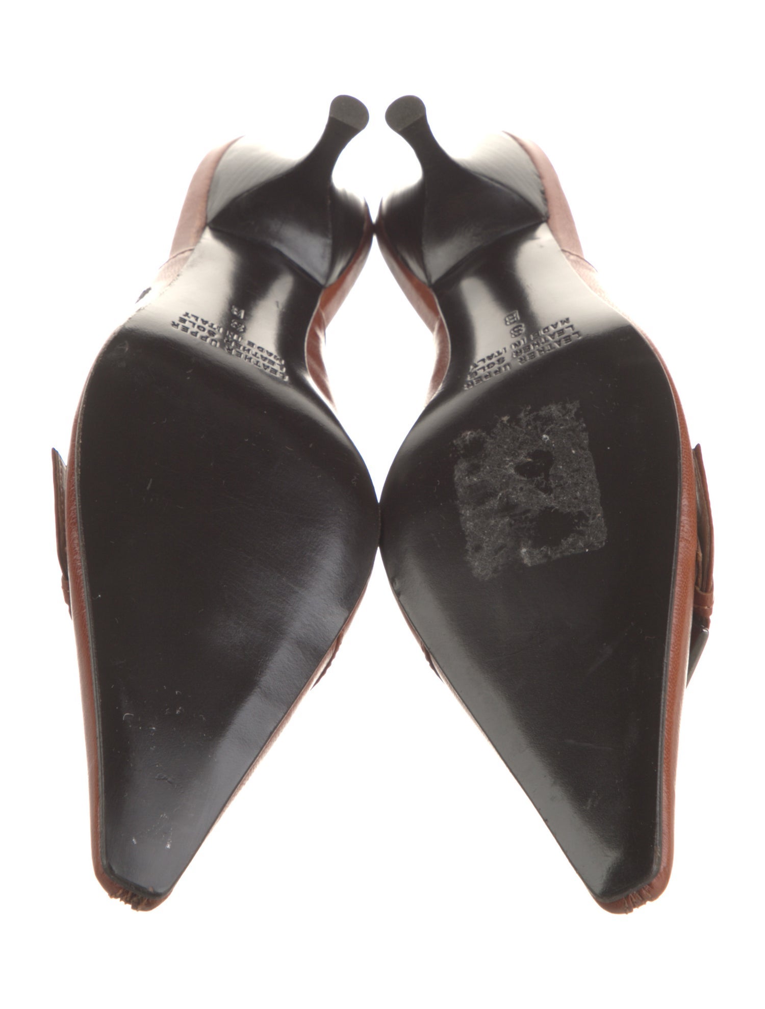 Saks Fifth Avenue Leather Mules