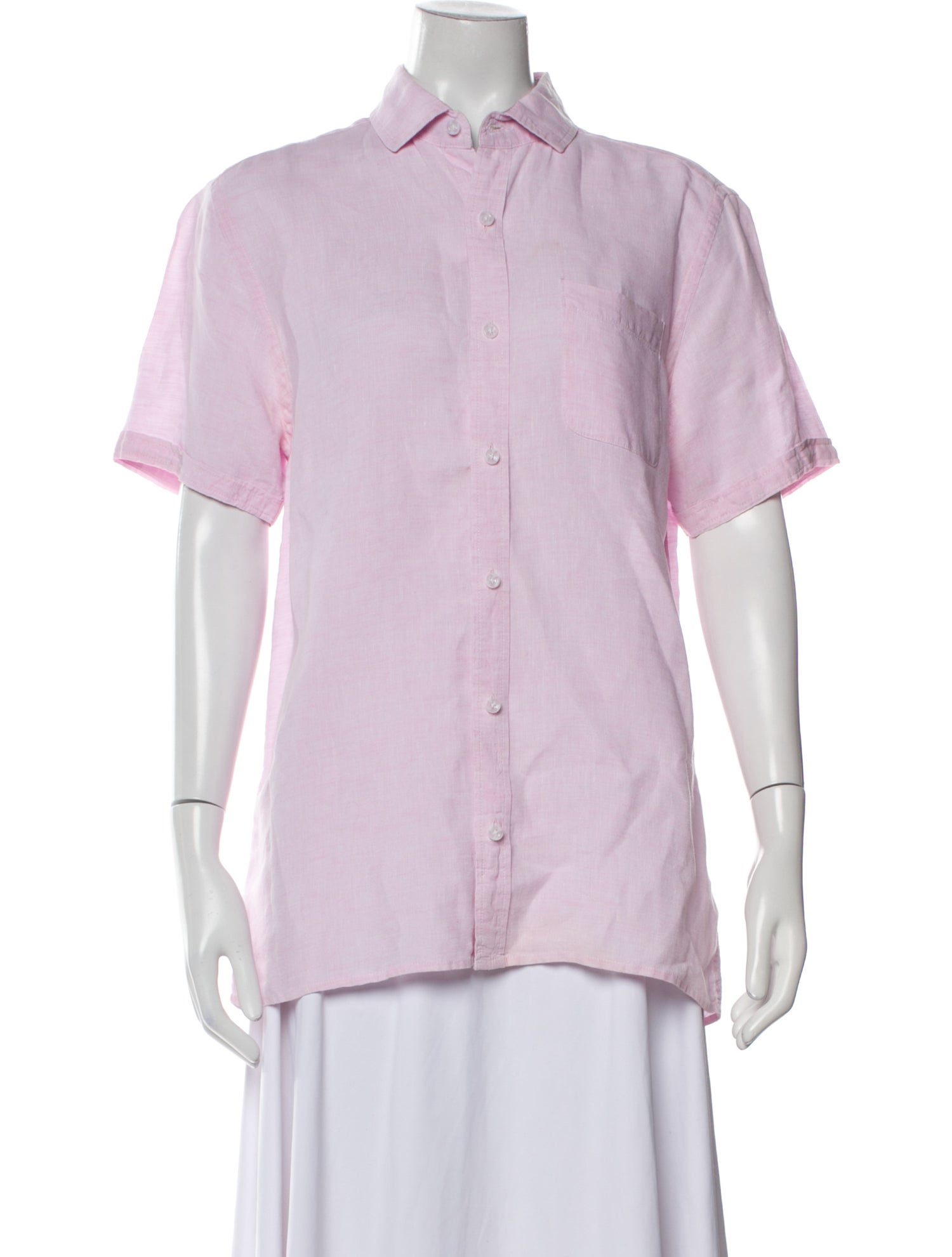 Saks Fifth Avenue Linen Short Sleeve Shirt