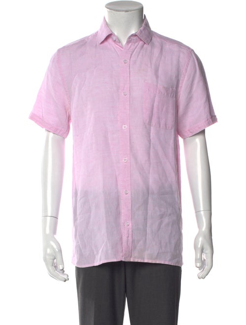 Saks Fifth Avenue Linen Short Sleeve Shirt