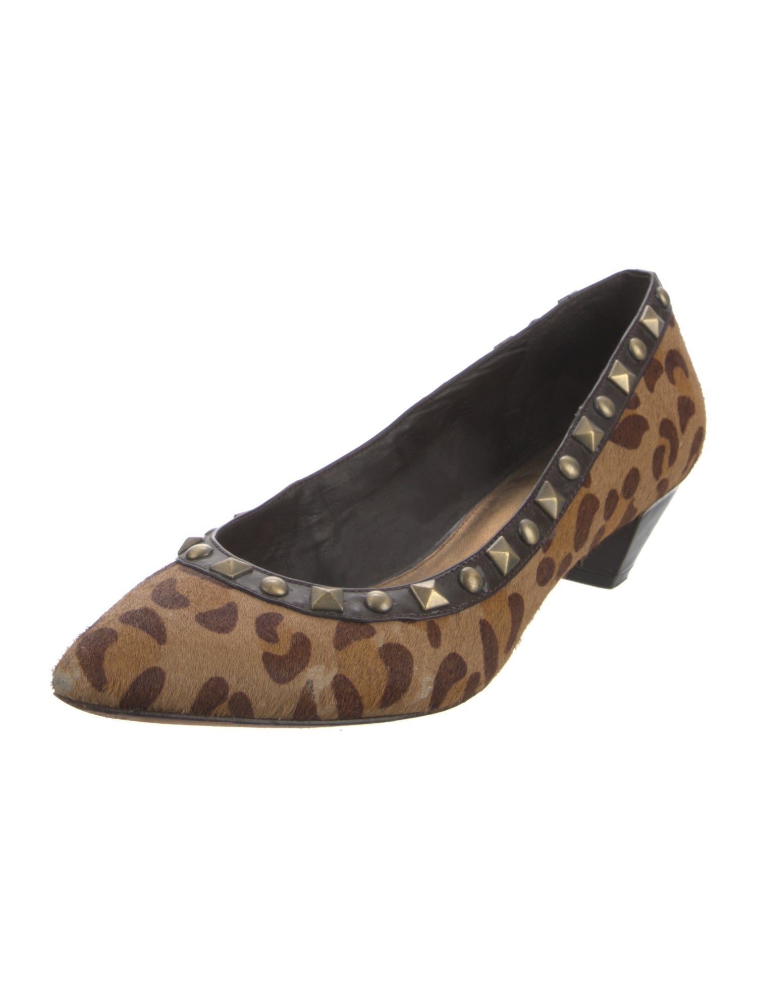 Saks Fifth Avenue Ponyhair Animal Print Pumps
