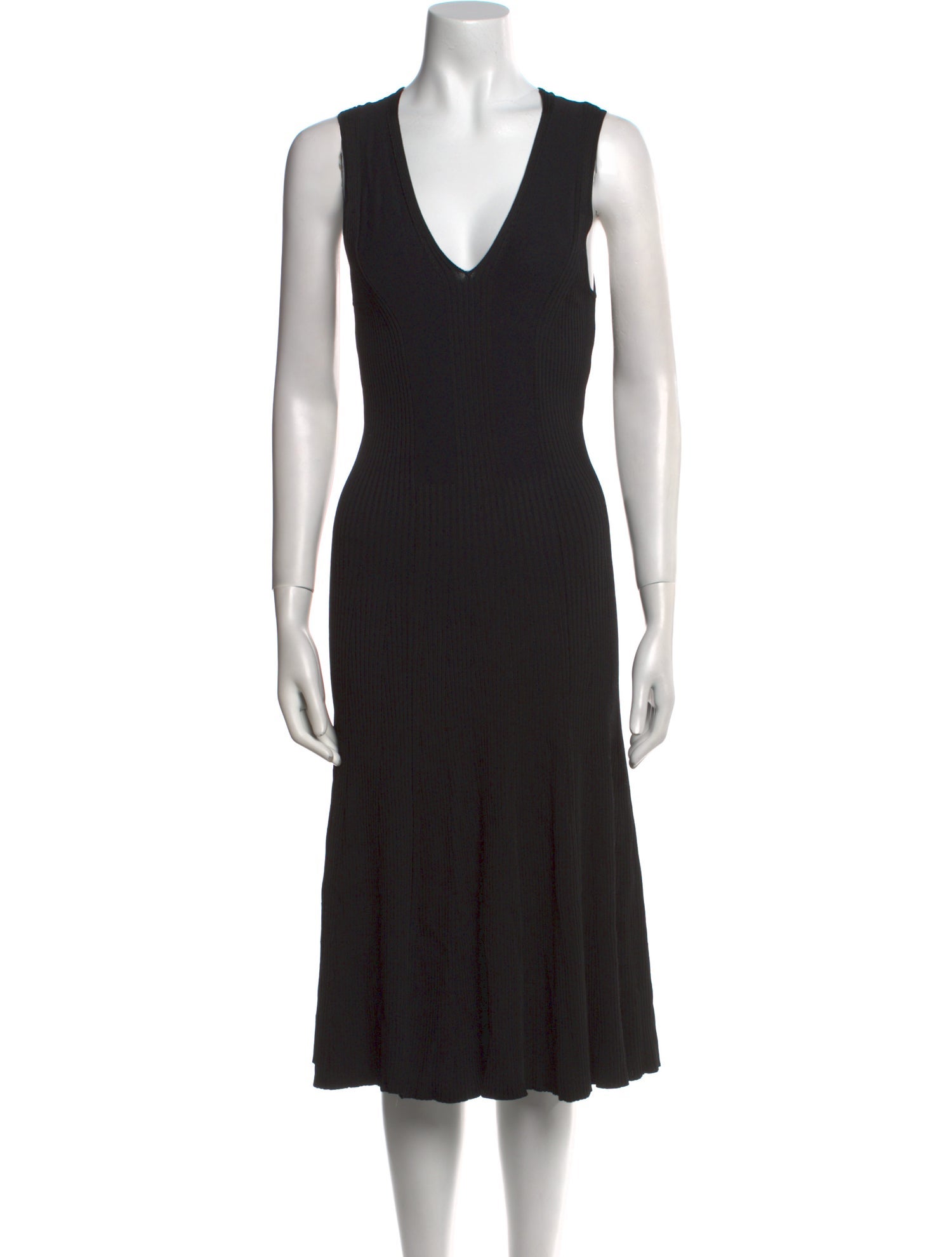 Saks Fifth Avenue V-Neck Midi Length Dress