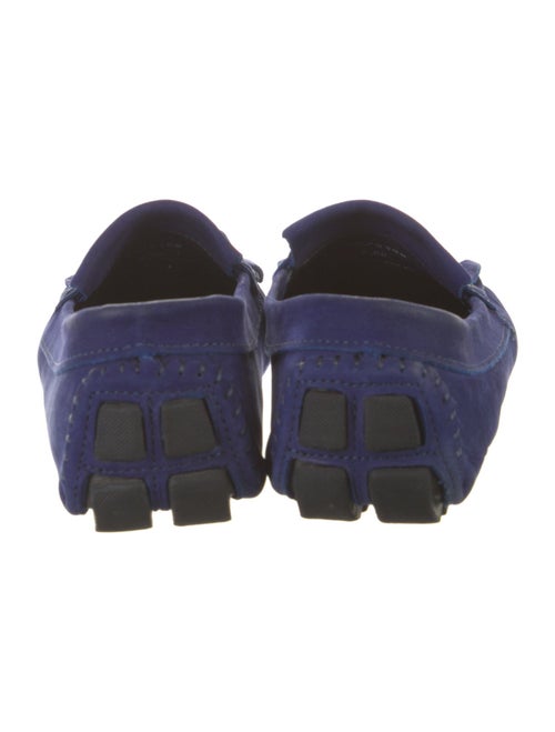 Saks Fifth Avenue Suede Fringe Trim Accent Loafers