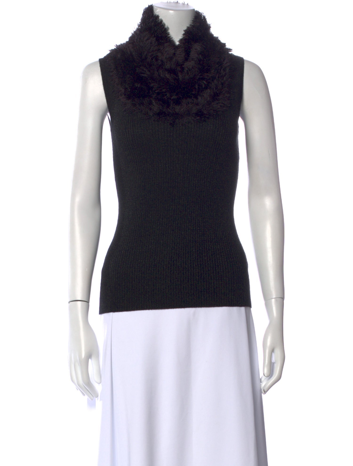 Saks Fifth Avenue Turtleneck Sleeveless Top