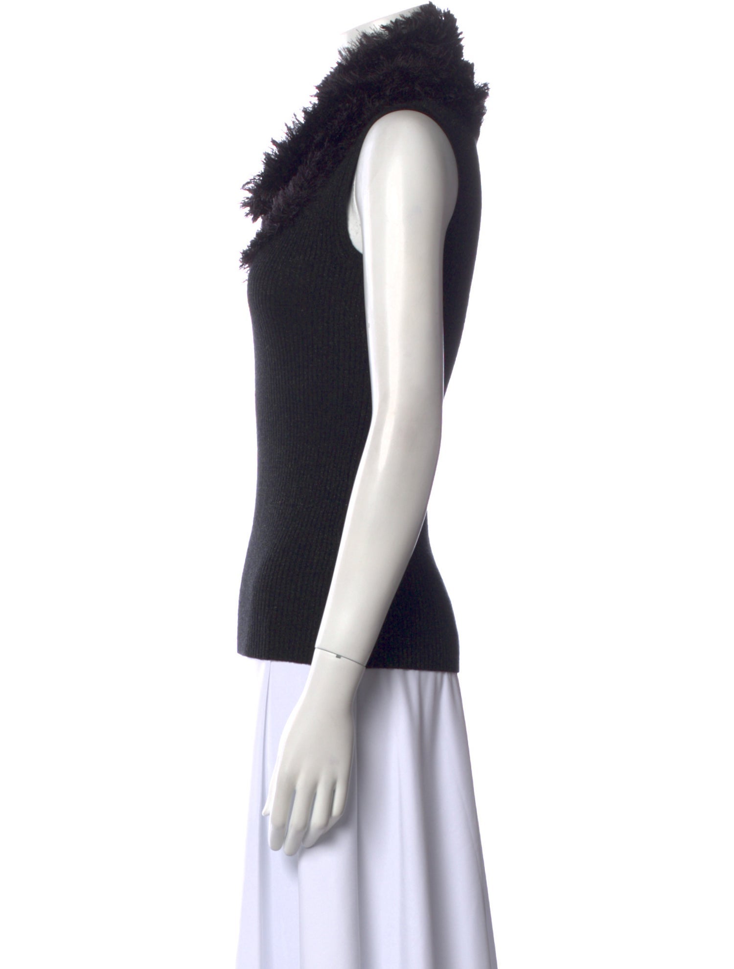 Saks Fifth Avenue Turtleneck Sleeveless Top