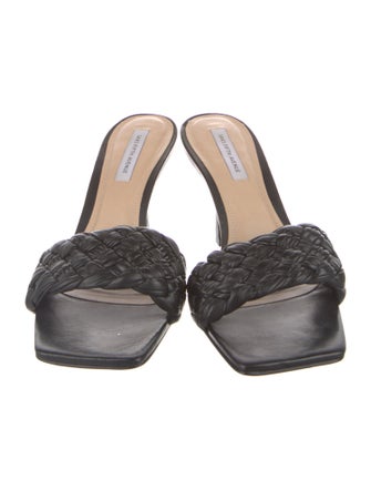 Saks Fifth Avenue Leather Slides