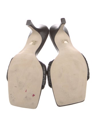 Saks Fifth Avenue Leather Slides