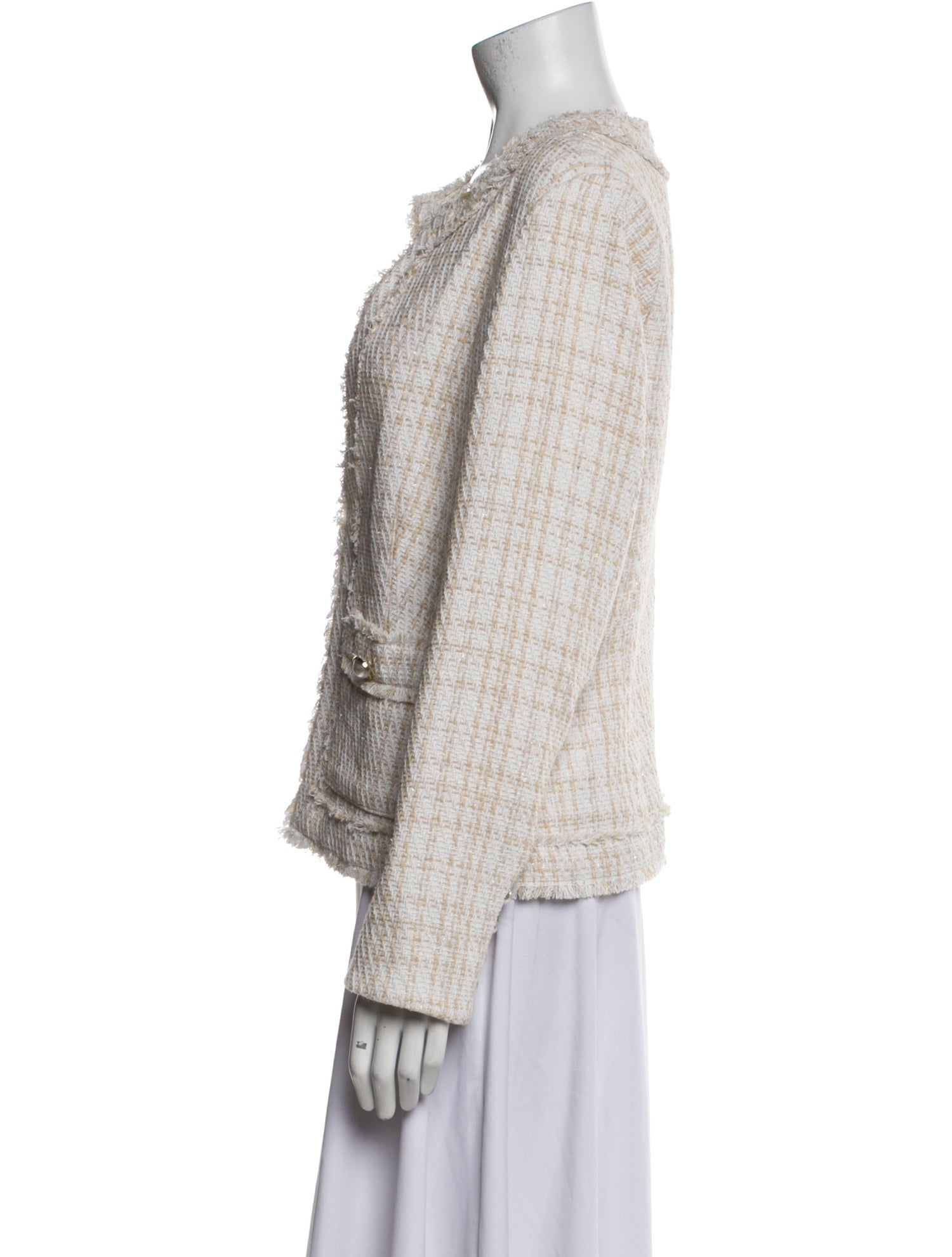 Saks Fifth Avenue Tweed Pattern Blazer