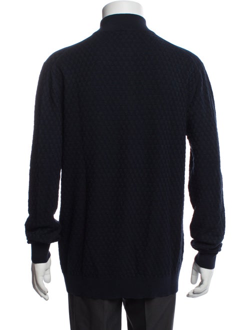 Saks Fifth Avenue Mock Neck Long Sleeve Polo Sweater