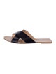 Saks Fifth Avenue Leather Slides