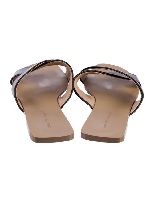 Saks Fifth Avenue Leather Slides