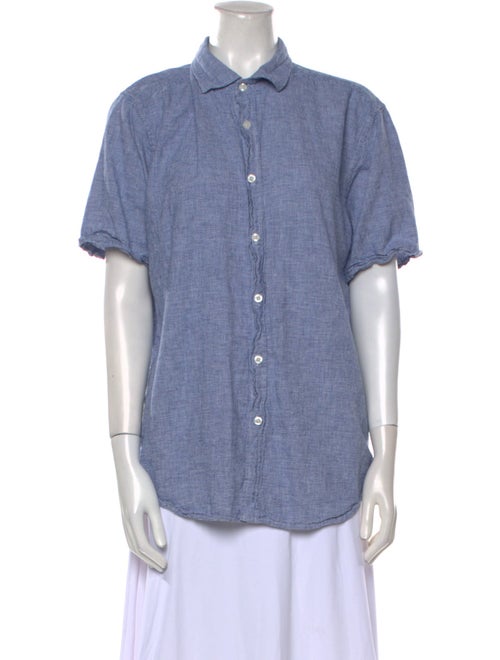 Saks Fifth Avenue Short Sleeve Button-Up Top
