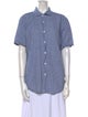 Saks Fifth Avenue Short Sleeve Button-Up Top