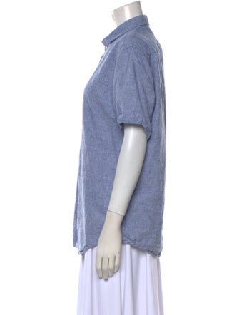 Saks Fifth Avenue Short Sleeve Button-Up Top