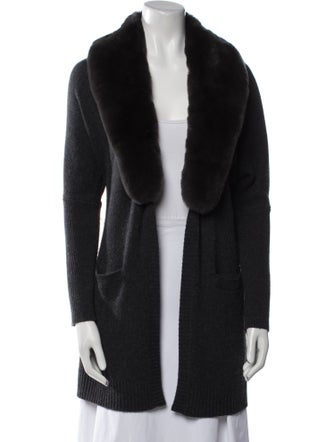 Saks Fifth Avenue Wool Open Front Sweater