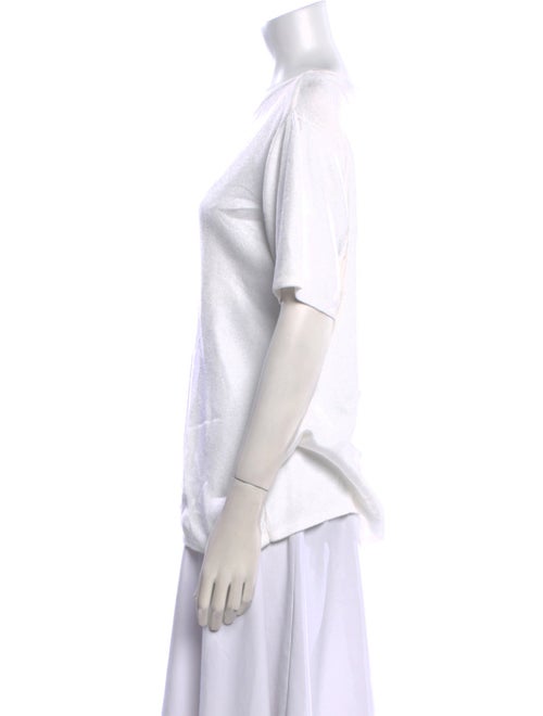 Saks Fifth Avenue Bateau Neckline Short Sleeve T-Shirt