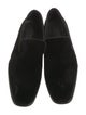 Saks Fifth Avenue Velvet Grosgrain Trim Loafers