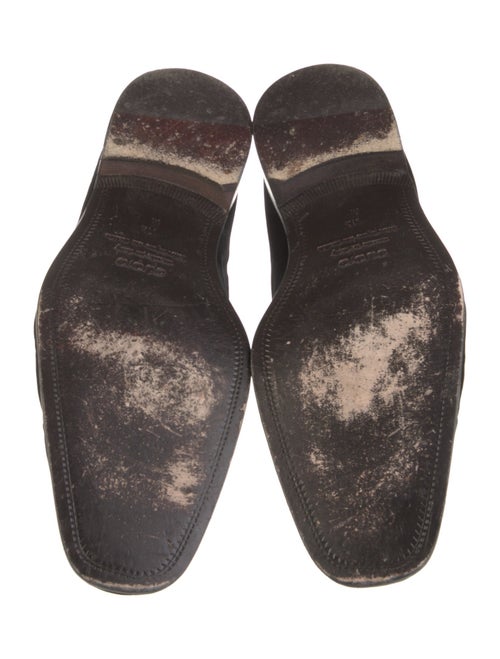 Saks Fifth Avenue Velvet Grosgrain Trim Loafers