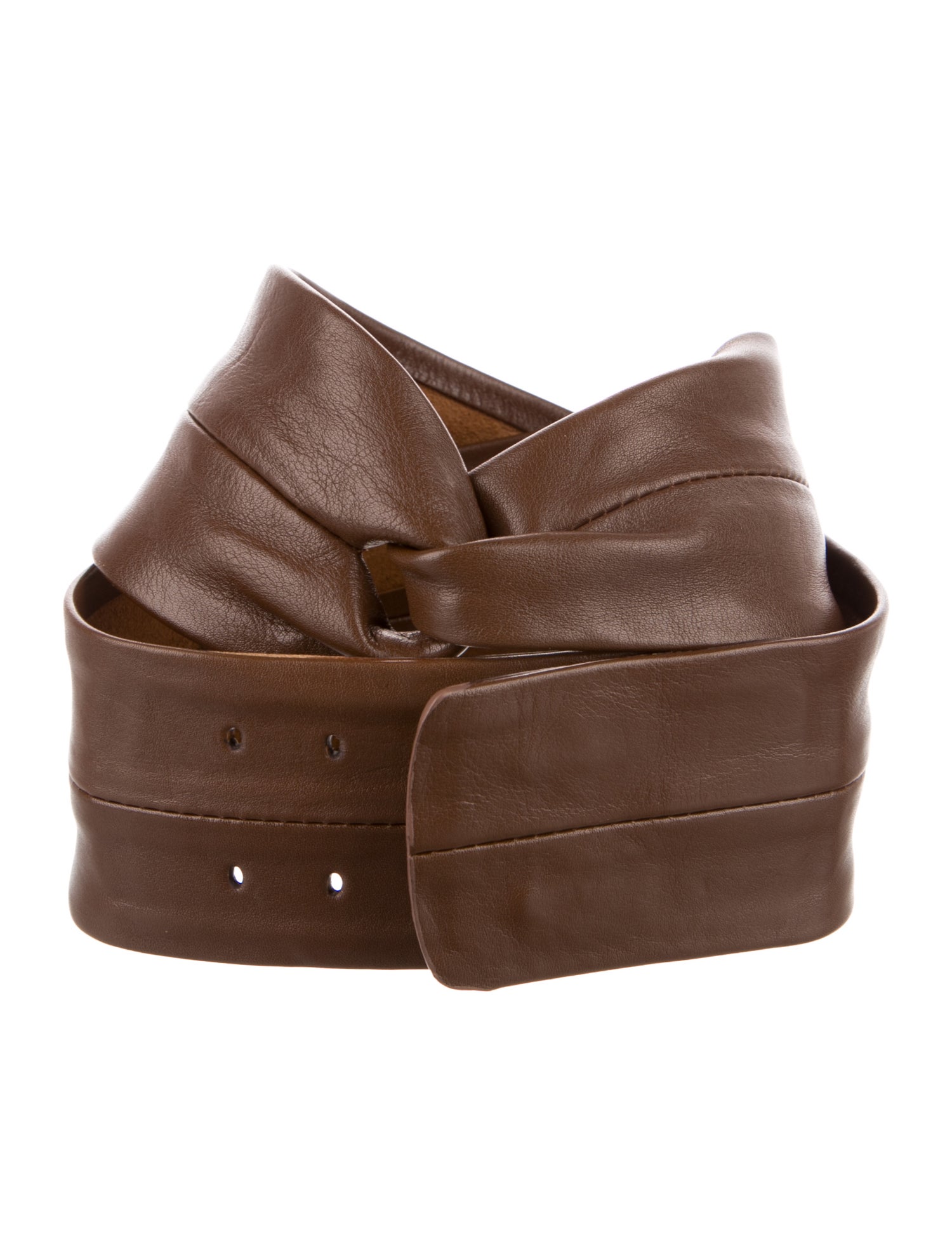 Saks Fifth Avenue Wide Leather Waist Belt