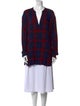 Saks Fifth Avenue Plaid Print V-Neck Tunic