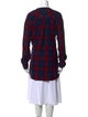 Saks Fifth Avenue Plaid Print V-Neck Tunic