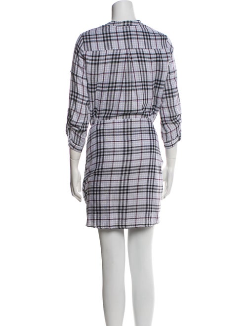 Saks Fifth Avenue Plaid Print Mini Dress