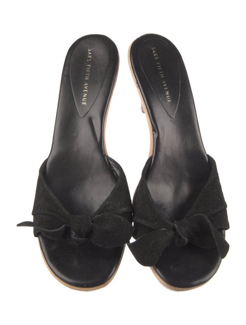 Saks Fifth Avenue Suede Slides