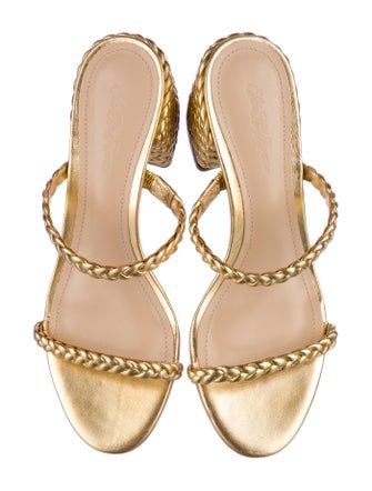 Saks Fifth Avenue Leather Slides