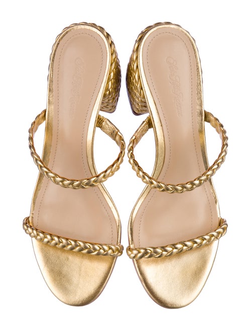 Saks Fifth Avenue Leather Slides