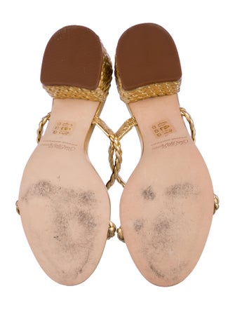 Saks Fifth Avenue Leather Slides