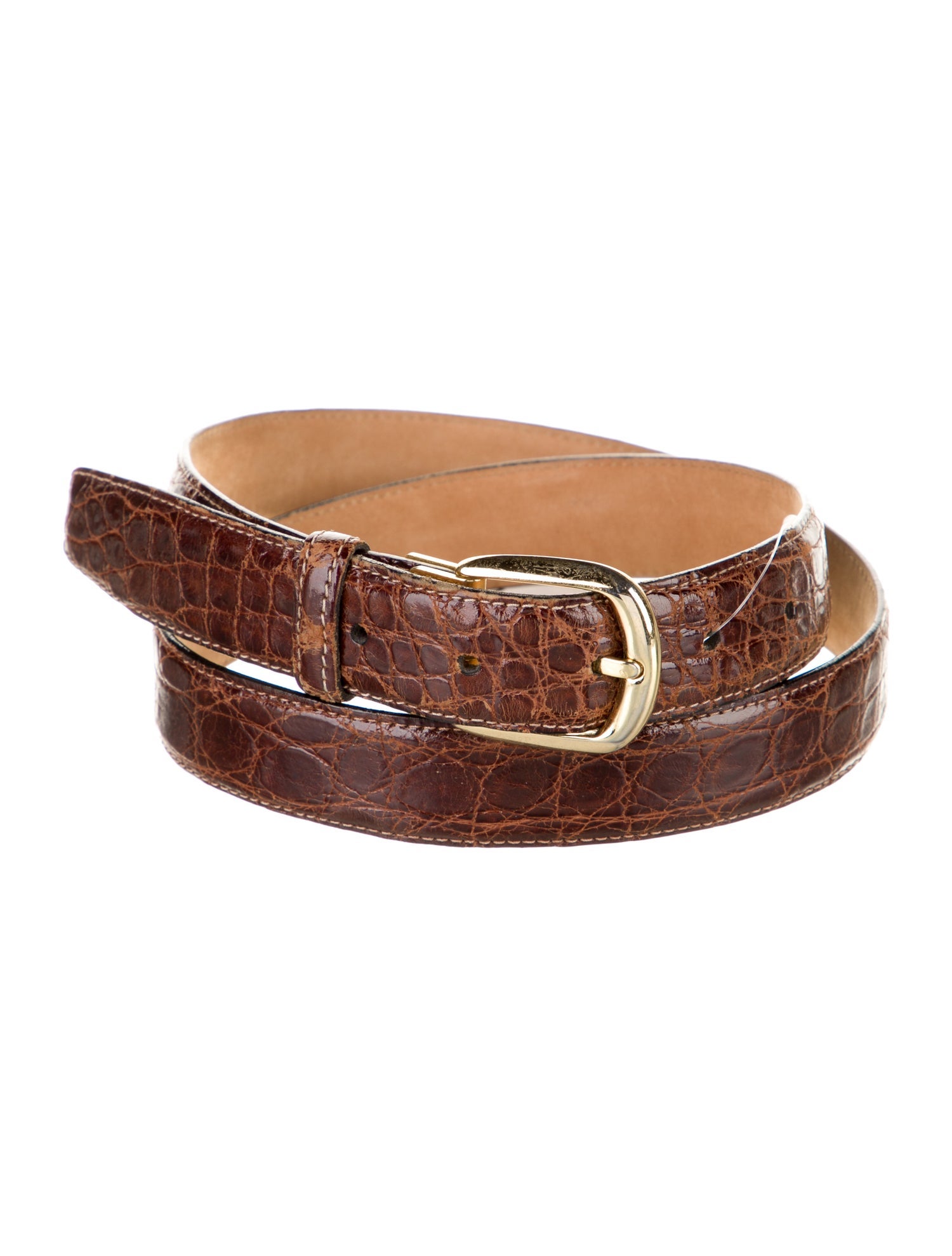 Saks Fifth Avenue Embossed Leather Belt
