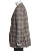 Saks Fifth Avenue Wool Plaid Print Blazer