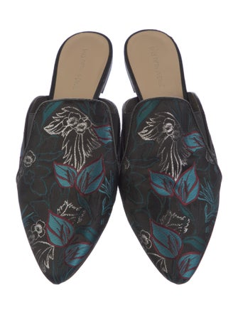 Saks Fifth Avenue Floral Print Mules