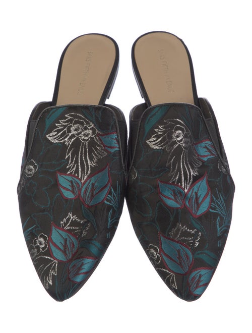 Saks Fifth Avenue Floral Print Mules