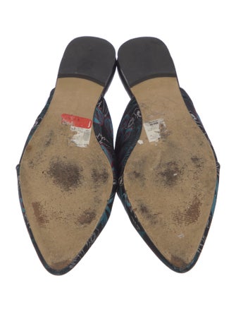 Saks Fifth Avenue Floral Print Mules