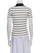 Saks Fifth Avenue Striped Short Sleeve Polo