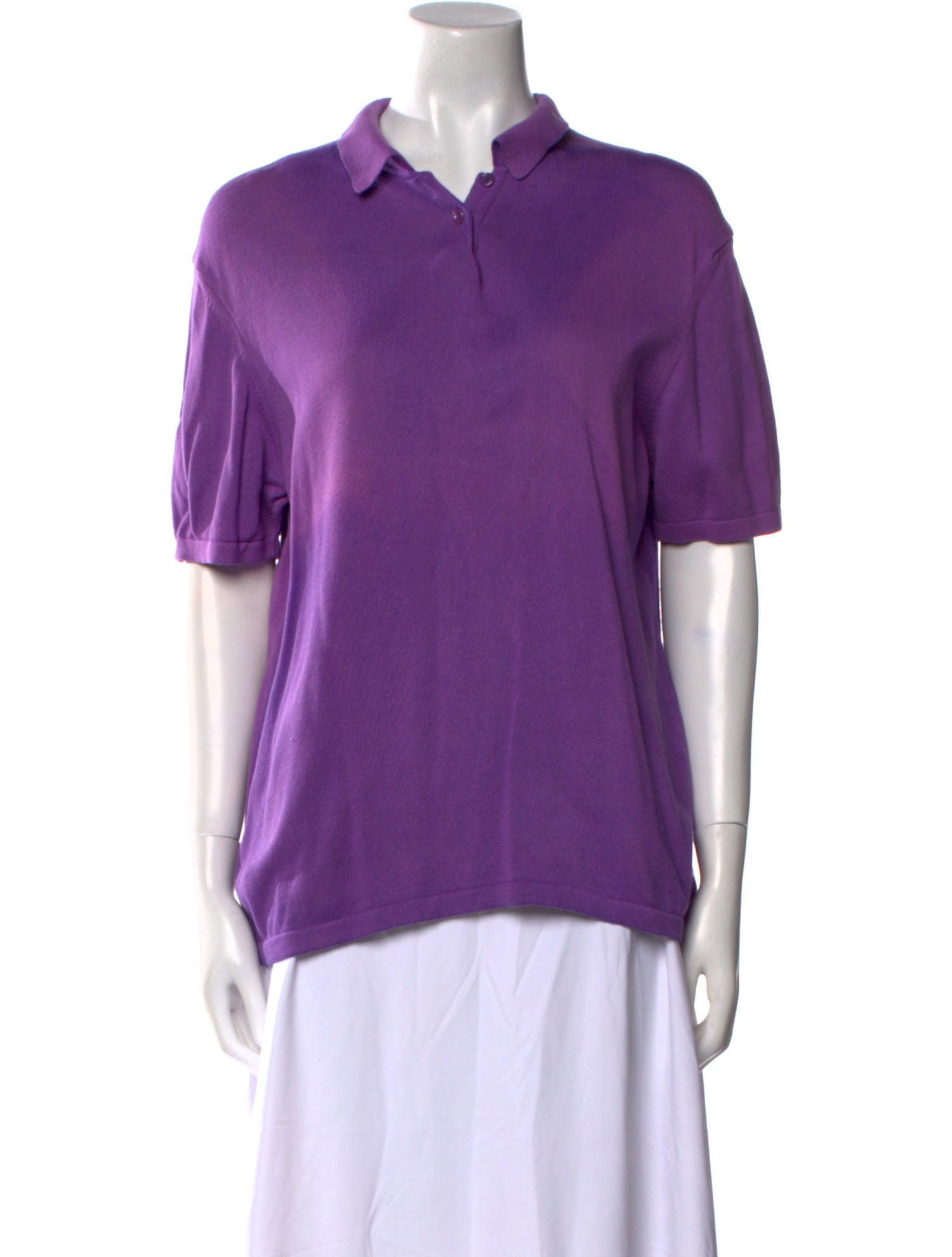 Saks Fifth Avenue V-Neck Short Sleeve Polo