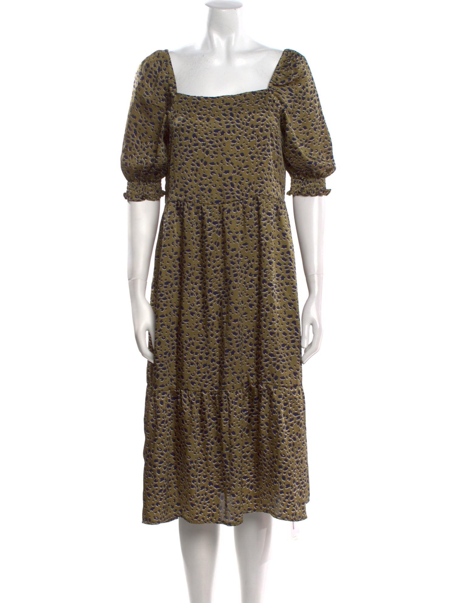 Saks Fifth Avenue Printed Midi Length Dress