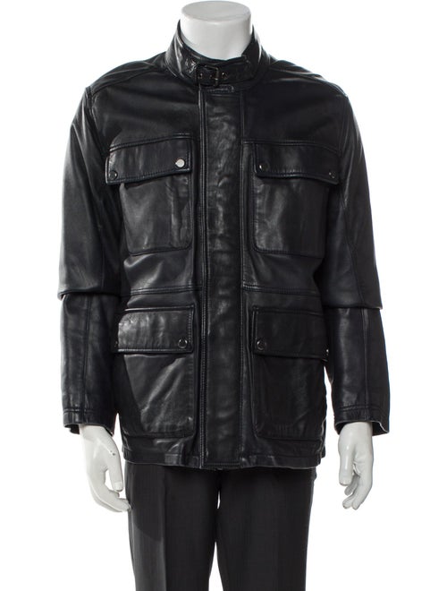 Saks Fifth Avenue Leather Utility Jacket