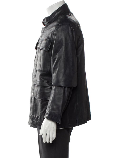 Saks Fifth Avenue Leather Utility Jacket